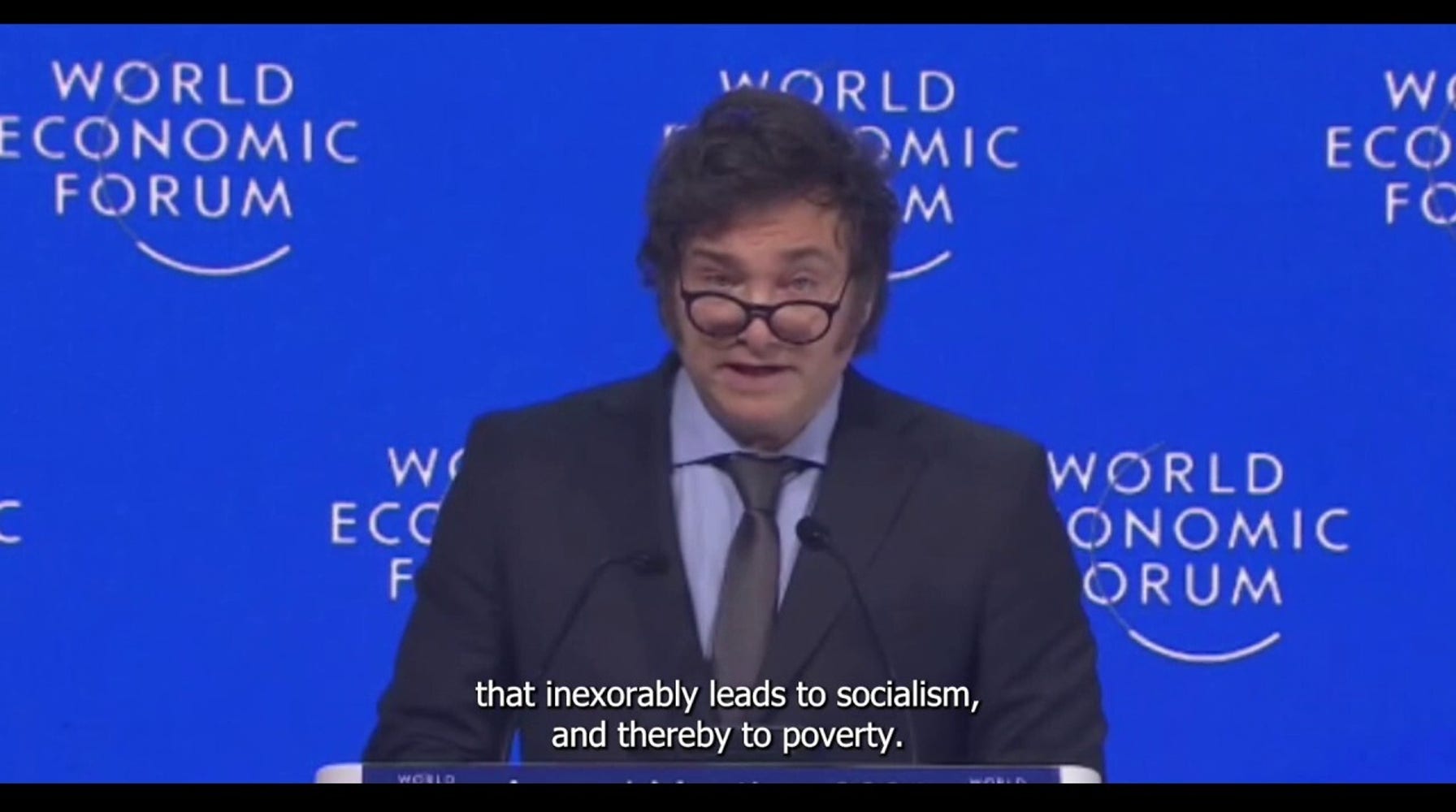 Argentina's Milei Warns WEF: Socialism Endangers Western World